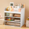 J192-W3508 настольный бокс-бокс мультипликационный ящик dog clockbox, косметический стол, пластиковый набор артефактов Application Scenario